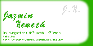 jazmin nemeth business card